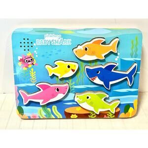 Pinkfong Baby Shark Wooden Sound Puzzle chunky